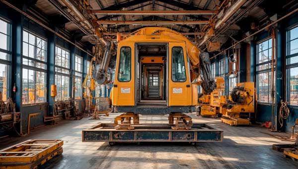 Спецтехника желтого цвета