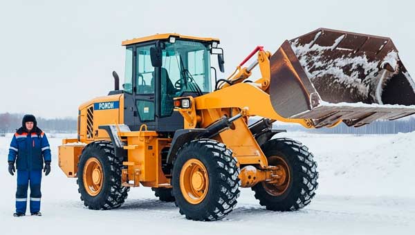 Сезонное обслуживание спецтехники зимой на открытой площадке
